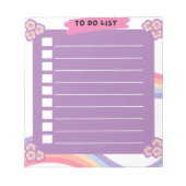 Paarse to do lijst Notitieblok (Voorkant)