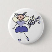 Paarse toets Figuur Angel Button (Voorkant)