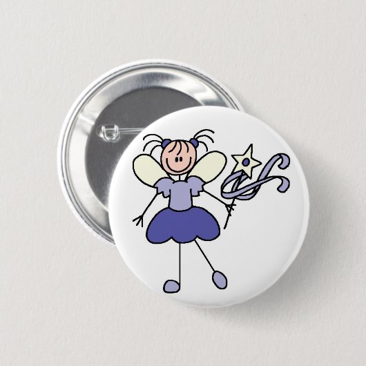 Paarse toets Figuur Angel Button (Voorkant /achterkant)