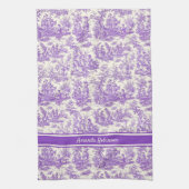 paarse Toile de Jouy afgedrukt Theedoek (Verticaal)