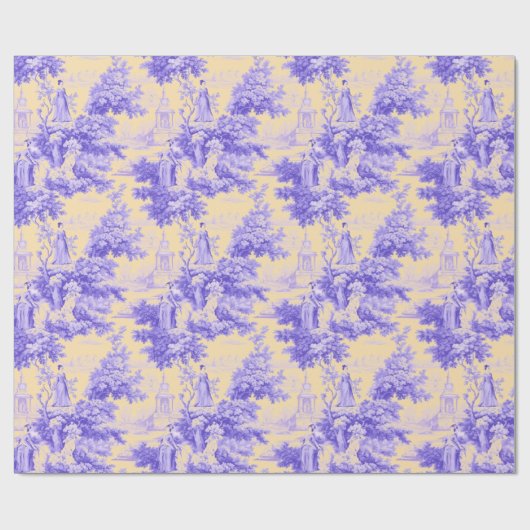 paarse toile de joy cadeaupapier (Vlak)