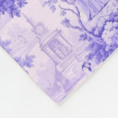 paarse toile de joy fleece deken (Hoek)