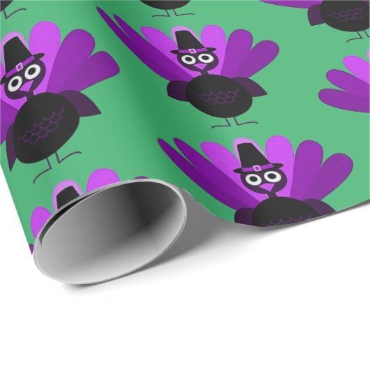 Paarse Tom Turkije Cadeaupapier (Rol Hoek)