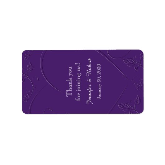 Paarse Tone op Hart Lip Balm Label (Voorkant)