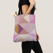 Paarse Tones Modern Quilt Tas (Dichtbij)