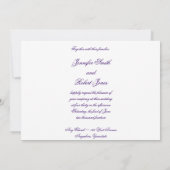 Paarse toon op Tone Hearts Weddenschap Kaart (Achterkant)