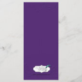 Paarse Toon op Tone Linked Hearts Menu (Achterkant)