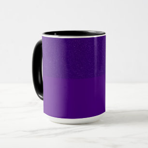 Paarse Top-Band Noise Effect Coffee Mok (Custom)