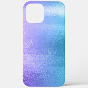 Paarse tot blauwgroen ombre glanzende achtergrond Case-Mate iPhone case
