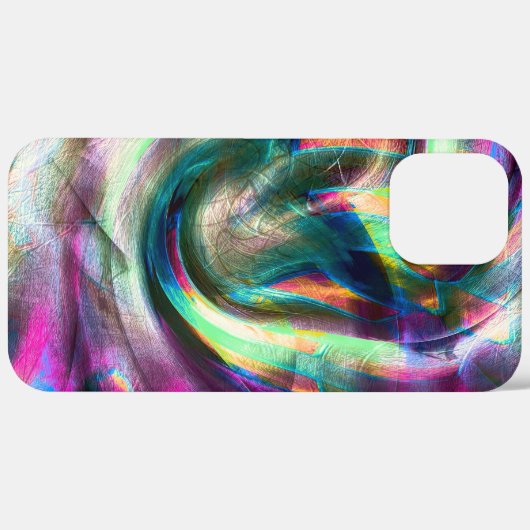 Paarse tot kleurrijke gladde, gebogen matte textuu Case-Mate iPhone case (Achterkant (horizontaal))