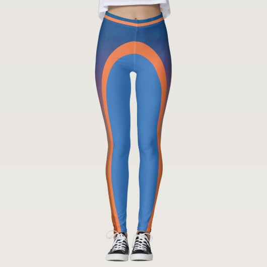 Paarse tot Oranje Leggings (Voorkant)