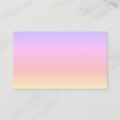 Paarse tot Oranje Verloop met Witte Rookschoonheid Visitekaartje (Achterkant)
