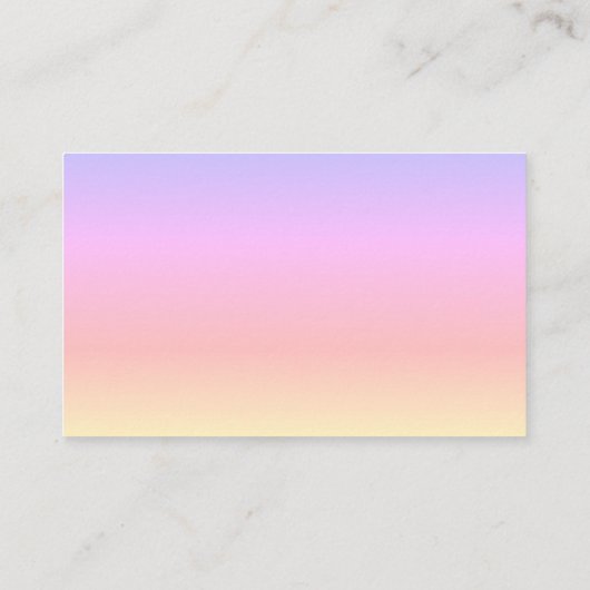 Paarse tot Oranje Verloop met Witte Rookschoonheid Visitekaartje (Achterkant)