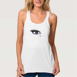 Paarse tranen tanktop
