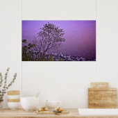 Paarse Tree fine art print (Keuken)