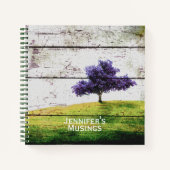 Paarse Tree Journal Notitieboek (Voorkant)