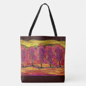 Paarse Trees Fine Art Fabric Bag Tote Bag (Voorkant)