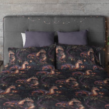 Paarse trekkers in bomen