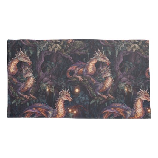 Paarse trekkers in bomen kussensloop (Achterkant-Links)