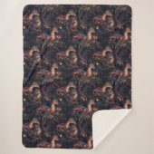 Paarse trekkers in bomen sherpa deken (Voorkant)