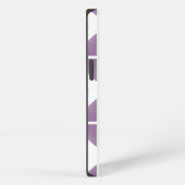Paarse Trendy Driehoek Patroon iPhone Hoesje (Rechterkant)