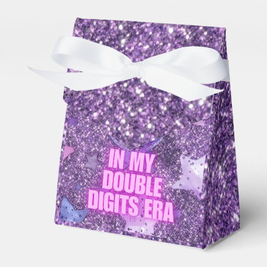 Paarse trendy in mijn dubbele cijfers tijdperk ver bedankdoosjes (Voorkant Zijde)