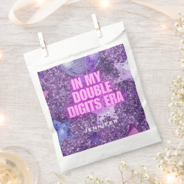 Paarse Trendy In Mijn Dubbele Cijfers Tijdperk Ver Bedankzakje