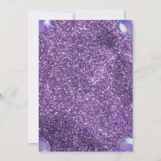 Paarse trendy in mijn dubbele cijfers tijdperk ver kaart (Achterkant)