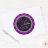 Paarse Tribal Star Business Dank u Sticker (Envelop)