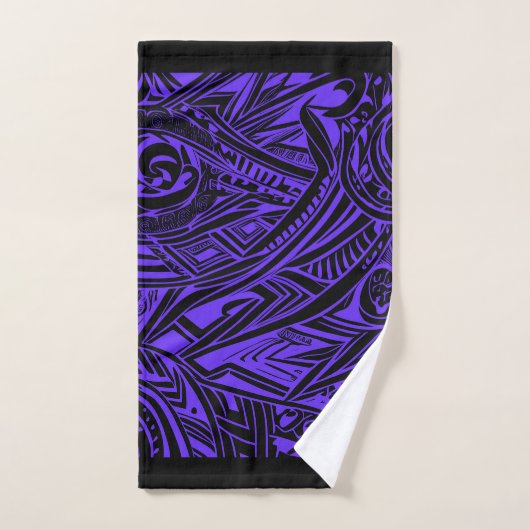 Paarse tribale Abstract Bad Handdoek (Handdoek)