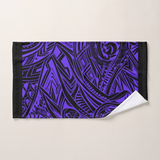 Paarse tribale Abstract Bad Handdoek (Handdoek)