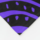 Paarse tribale Abstract Fleece Deken (Hoek)