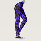 Paarse tribale Abstract Leggings (Rechts)