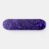 Paarse tribale Abstract Persoonlijk Skateboard (Horizontaal)