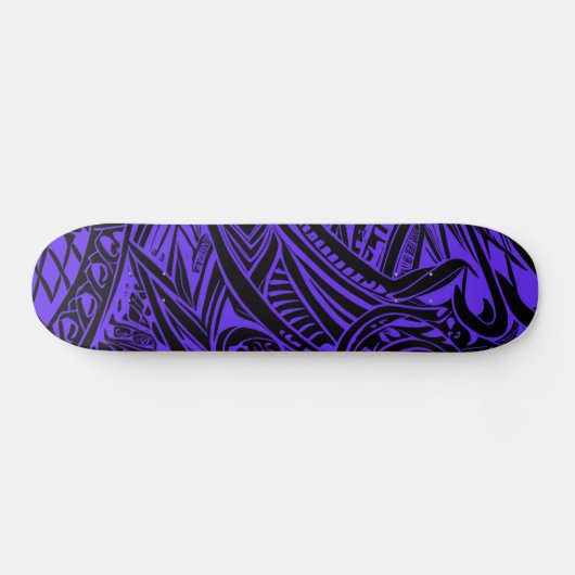 Paarse tribale Abstract Persoonlijk Skateboard (Horizontaal)