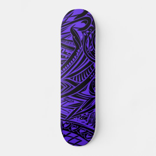 Paarse tribale Abstract Persoonlijk Skateboard (Voorkant)