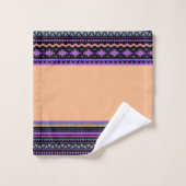 Paarse tribale badhanddoekset bad handdoek (Wasdoekje)