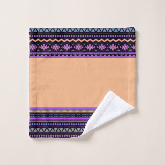 Paarse tribale badhanddoekset bad handdoek (Wasdoekje)