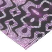 Paarse tribale golven Patroontablet Tafelkleed (Gekanteld)
