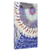 Paarse tribale vlinderkunst decopatroon klembord (Rechts)