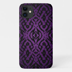 Paarse tribale vormen patroon Case-Mate iPhone case