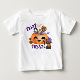 Paarse Trick or treat met pompoen en tappen