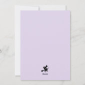 Paarse Trick or treat Spooky Flying Witch Pumpkins Feestdagenkaart (Achterkant)