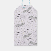 Paarse Trick or treat VAN Baby Halloween Cadeaulabel (Achterkant)