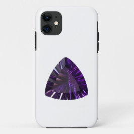 Paarse Trillion Amethyst Gemstone Case-Mate iPhone Case