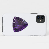 Paarse Trillion Amethyst Gemstone Case-Mate iPhone Case (Achterkant (horizontaal))