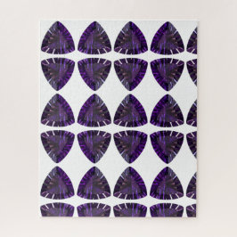 Paarse Trillion Amethyst Gemstone Legpuzzel