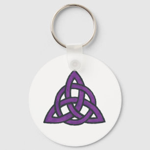 Paarse Trinity Sleutelhanger