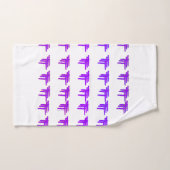 Paarse Triple T's Bad Handdoek (Handdoek)