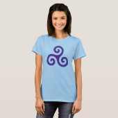 Paarse Triskele T-shirt (Voorkant volledig)